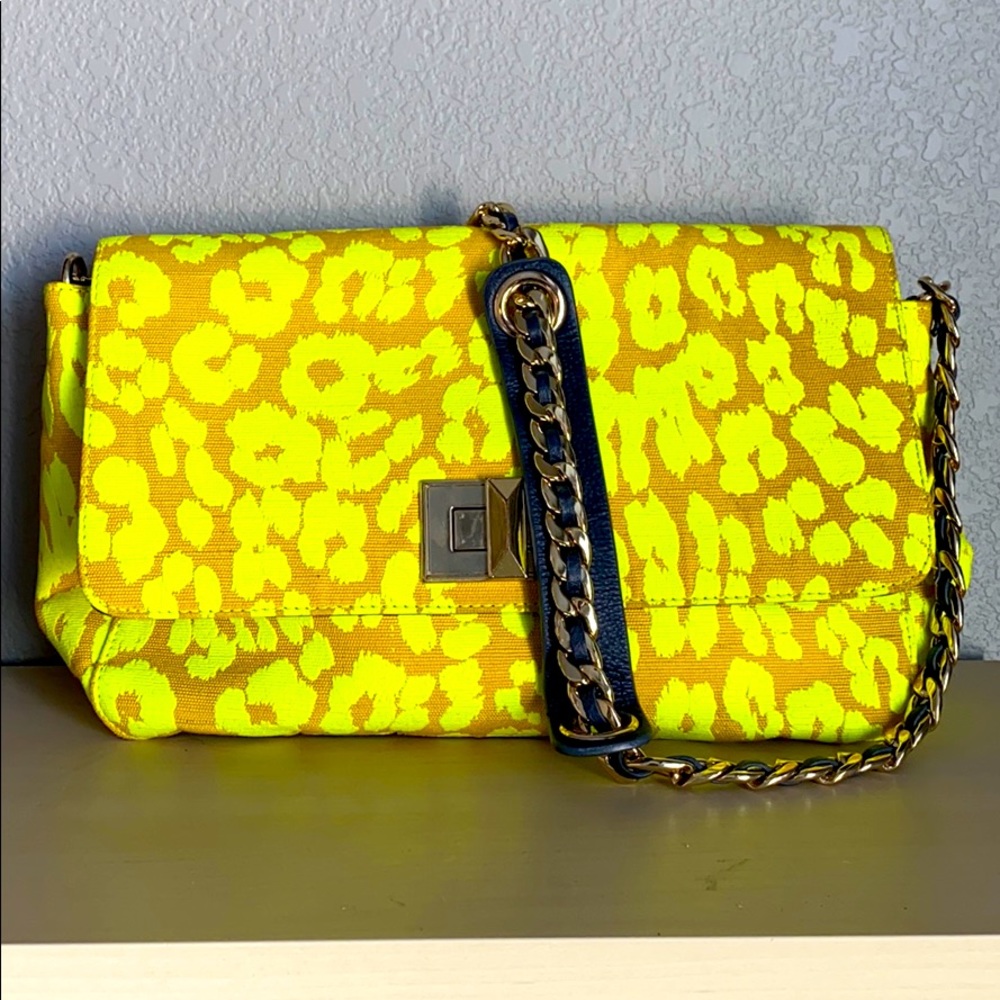 Juicy Couture Neon Leopard Purse Handbag